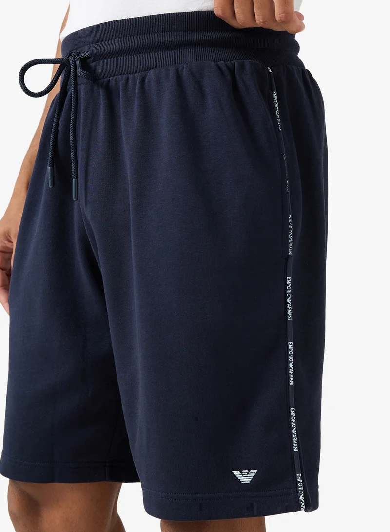 EMPORIO ARMANI  Logo Drawstring Shorts for Men | Best Price UAE